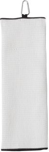 Am image of a Custom Fairway Golf Towel in White!