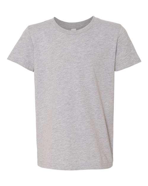 Bella and Canvas Youth Unisex Jersey Tee in Athletic Heather