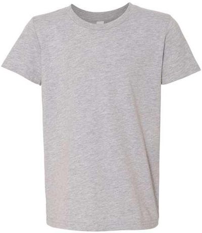 Am image of a Custom Bella and Canvas Youth Unisex Jersey Tee in Athletic Heather!