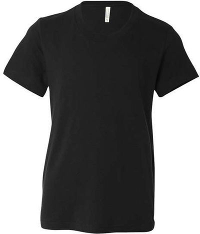 Am image of a Custom Bella and Canvas Youth Unisex Jersey Tee in Black!