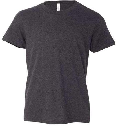 Am image of a Custom Bella and Canvas Youth Unisex Jersey Tee in Dark Grey Heather!