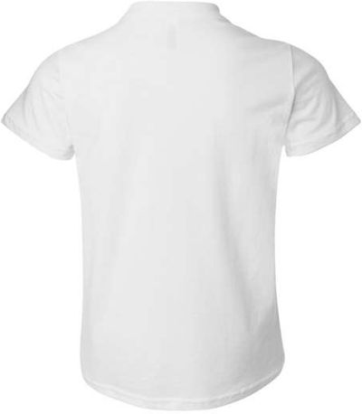 Am image of a Custom Bella and Canvas Youth Unisex Jersey Tee in White!