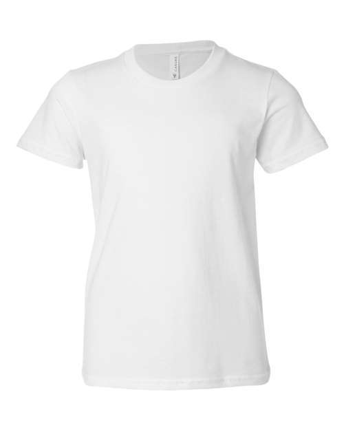 Bella and Canvas Youth Unisex Jersey Tee in White