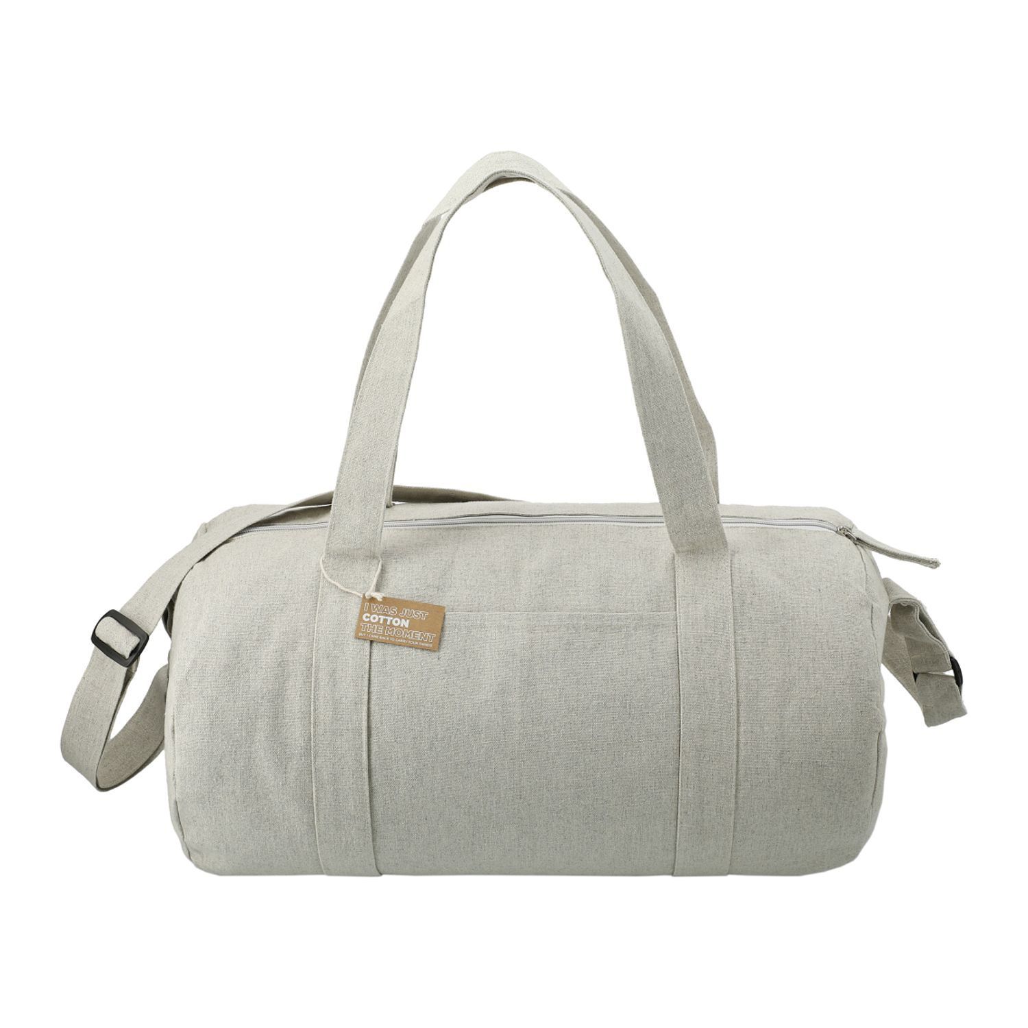 Repose 10oz Recycled Cotton Barrel Duffel in Grey