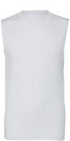 Am image of a Custom Bella and Canvas Unisex Jersey Muscle Tank in White!