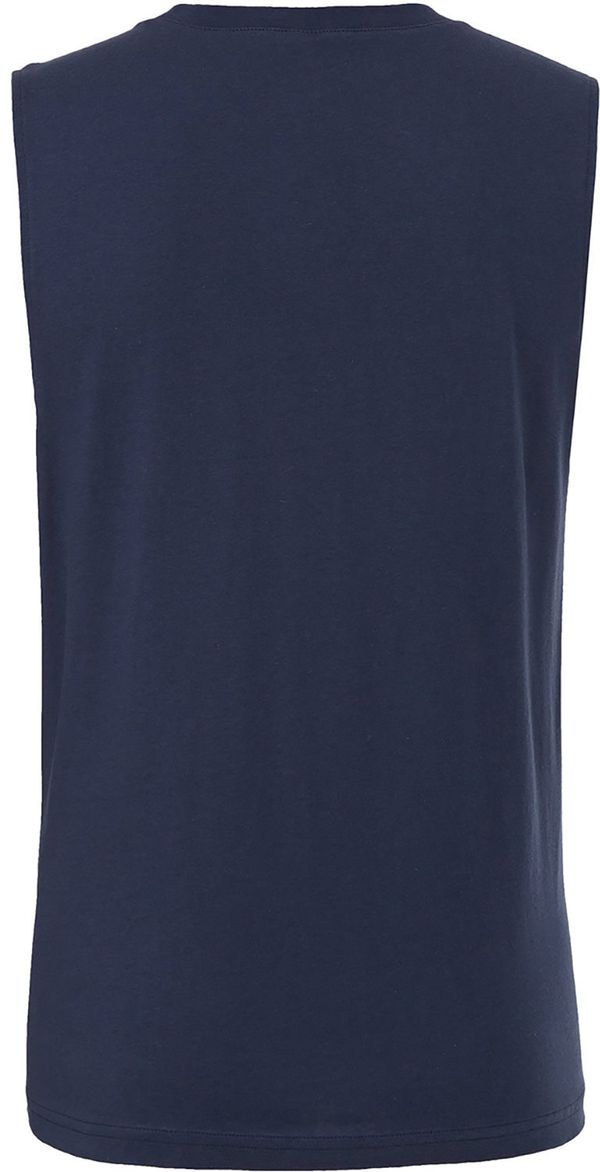 Am image of a Custom Bella and Canvas Unisex Jersey Muscle Tank in Navy!