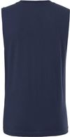 Am image of a Custom Bella and Canvas Unisex Jersey Muscle Tank in Navy!