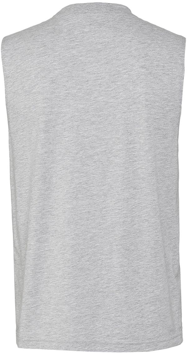 Am image of a Custom Bella and Canvas Unisex Jersey Muscle Tank in Athletic Heather!