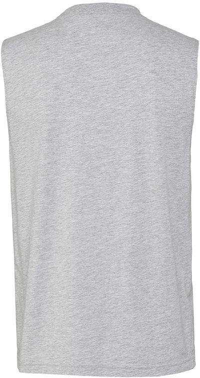 Am image of a Custom Bella and Canvas Unisex Jersey Muscle Tank in Athletic Heather!