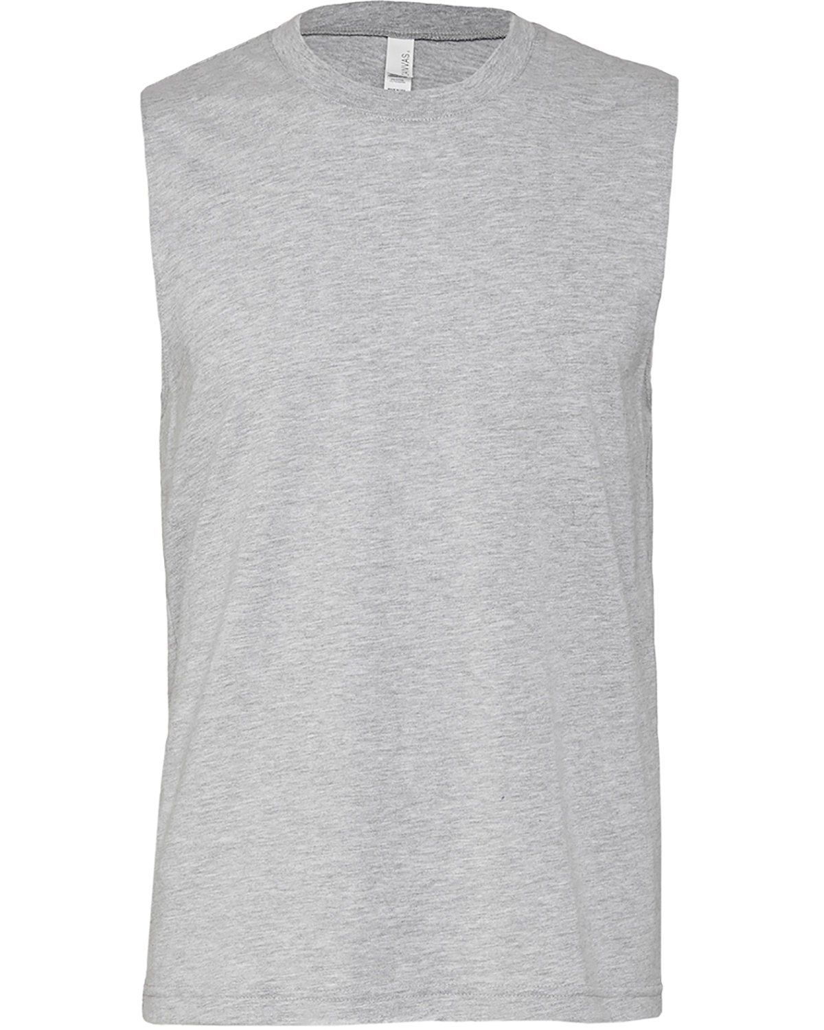 Bella and Canvas Unisex Jersey Muscle Tank in Athletic Heather