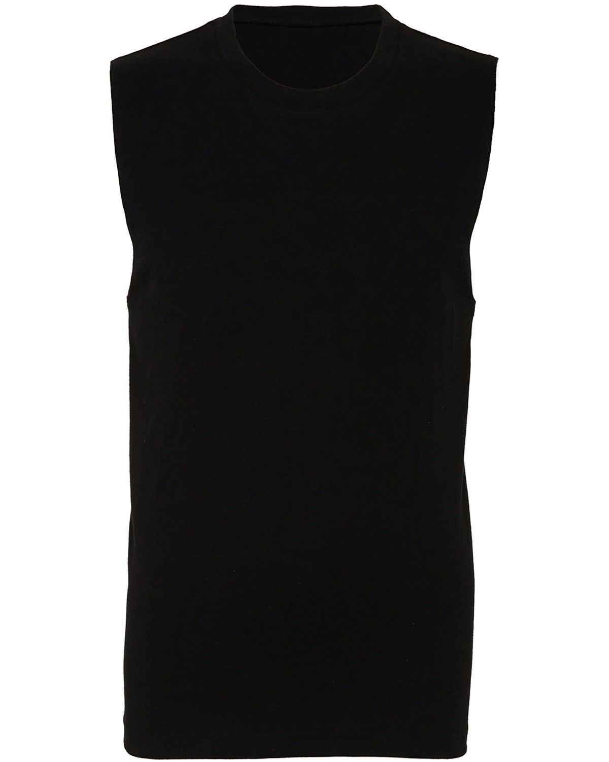 Bella and Canvas Unisex Jersey Muscle Tank in Black