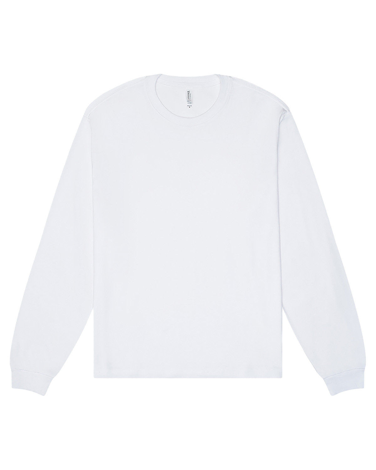 Bella and Canvas Unisex Heavyweight Long Sleeve T Shirt in White
