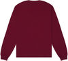 Am image of a Custom Bella and Canvas Unisex Heavyweight Long Sleeve T Shirt in Maroon!