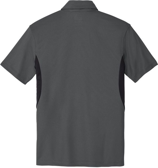 Am image of a Custom Ogio Accelerator Polo in Diesel Grey/Blacktop!