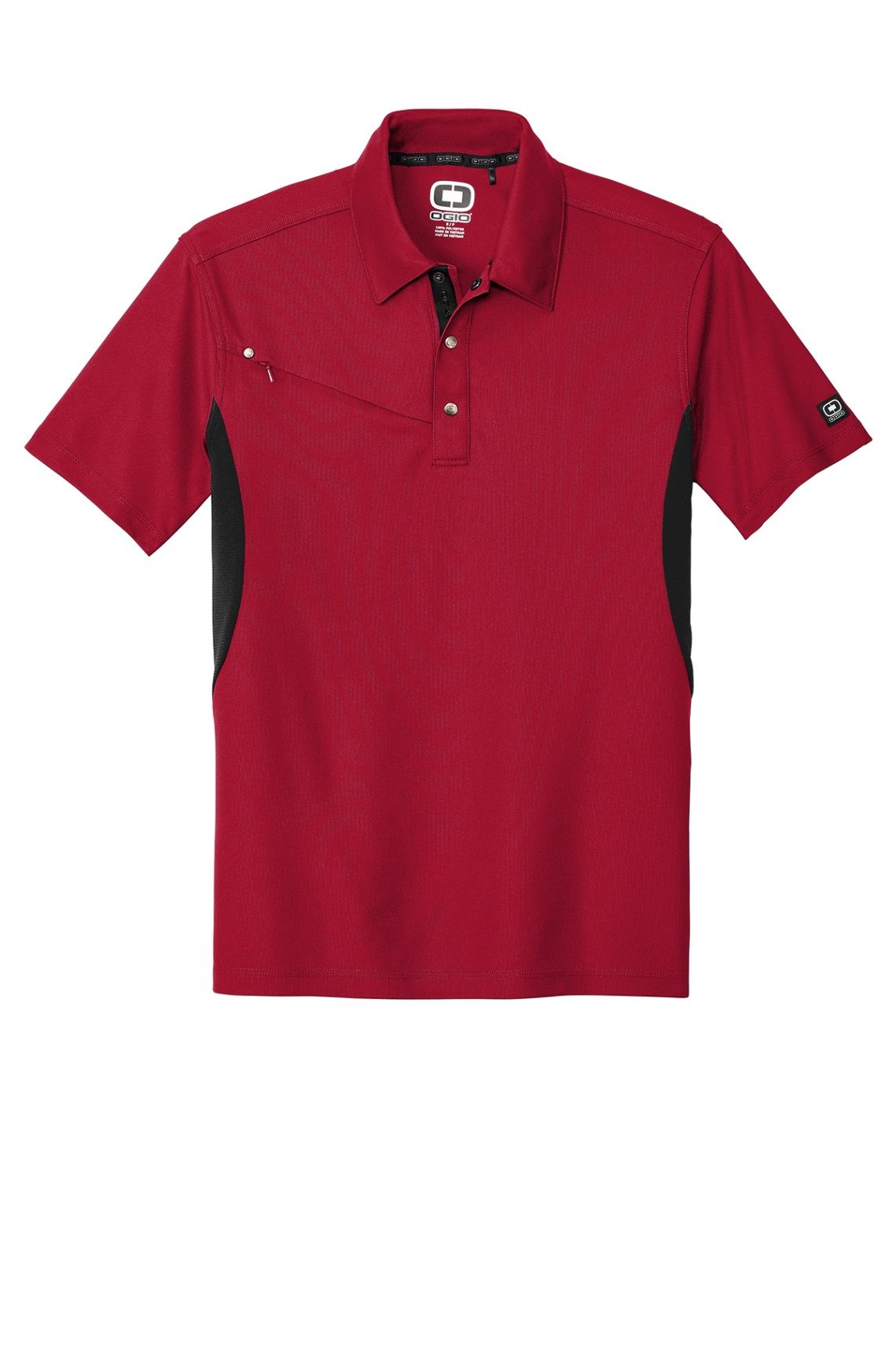 Ogio Accelerator Polo in Signal Red/Blacktop