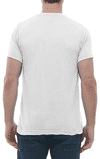 Am image of a Custom M and O Mens Deluxe Blend T Shirt in White!