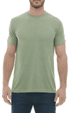 Am image of a Custom M and O Mens Deluxe Blend T Shirt in Heather Green!
