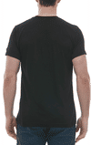 Am image of a Custom M and O Mens Deluxe Blend T Shirt in Black!