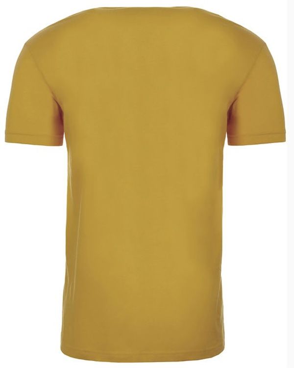 Am image of a Custom Next Level Unisex Cotton TShirt in Antique Gold!