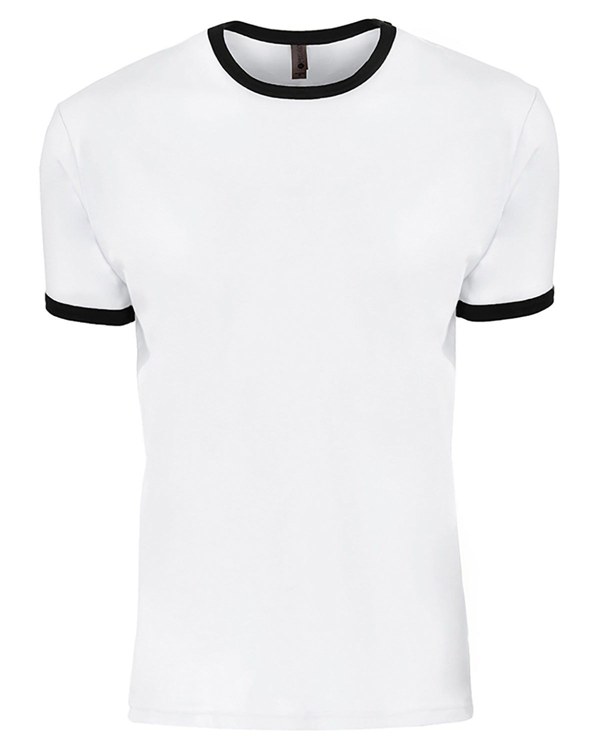 Next Level Unisex Ringer T Shirt in Natural/Black