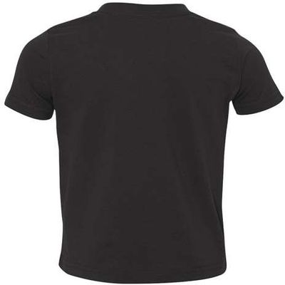 Am image of a Custom Rabbit Skins Toddler Fine Jersey Tee in Black!