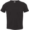 Am image of a Custom Rabbit Skins Toddler Fine Jersey Tee in Black!