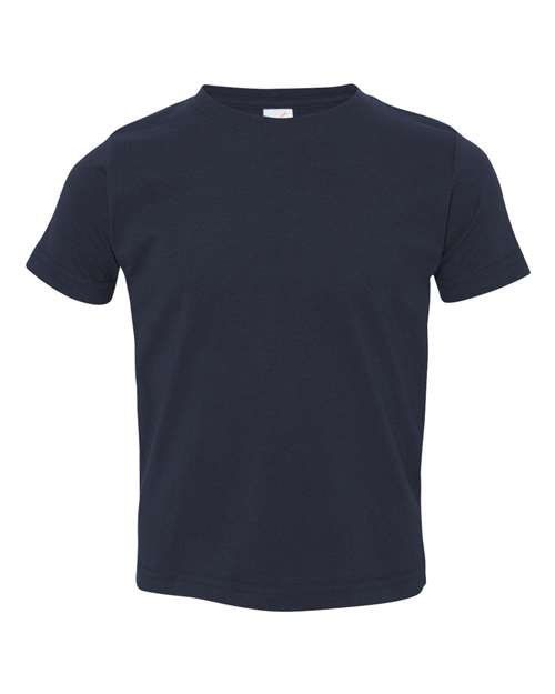 Rabbit Skins Toddler Fine Jersey Tee in Navy