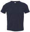 Am image of a Custom Rabbit Skins Toddler Fine Jersey Tee in Navy!