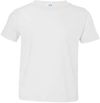 Am image of a Custom Rabbit Skins Toddler Fine Jersey Tee in White!