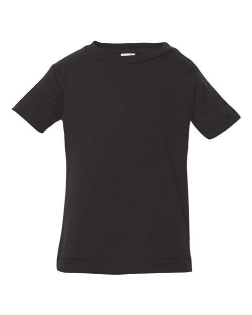 Rabbit Skins Infant Fine Jersey Tee in Black