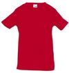 Am image of a Custom Rabbit Skins Infant Fine Jersey Tee in Red!