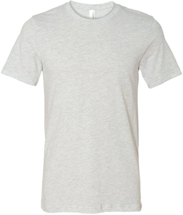 Am image of a Custom Bella and Canvas Unisex Jersey Tee in Ash!