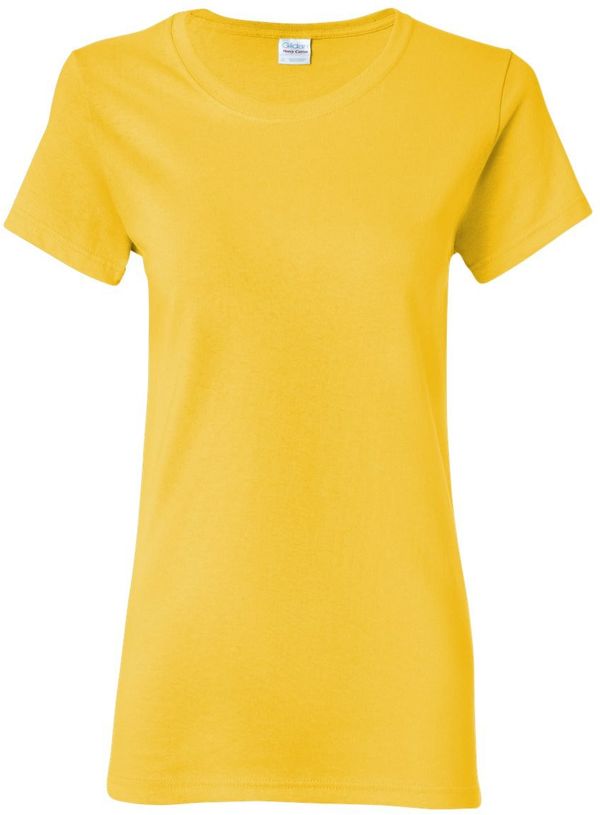 Am image of a Custom Gildan Heavy Cotton Women's Tshirt in Daisy!