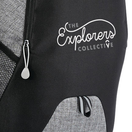 An image of a custom printed backpack that was printed using direct film transfer.