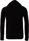 Am image of a Custom Bella and Canvas Unisex Sponge Fleece Pullover Hoodie in Black!