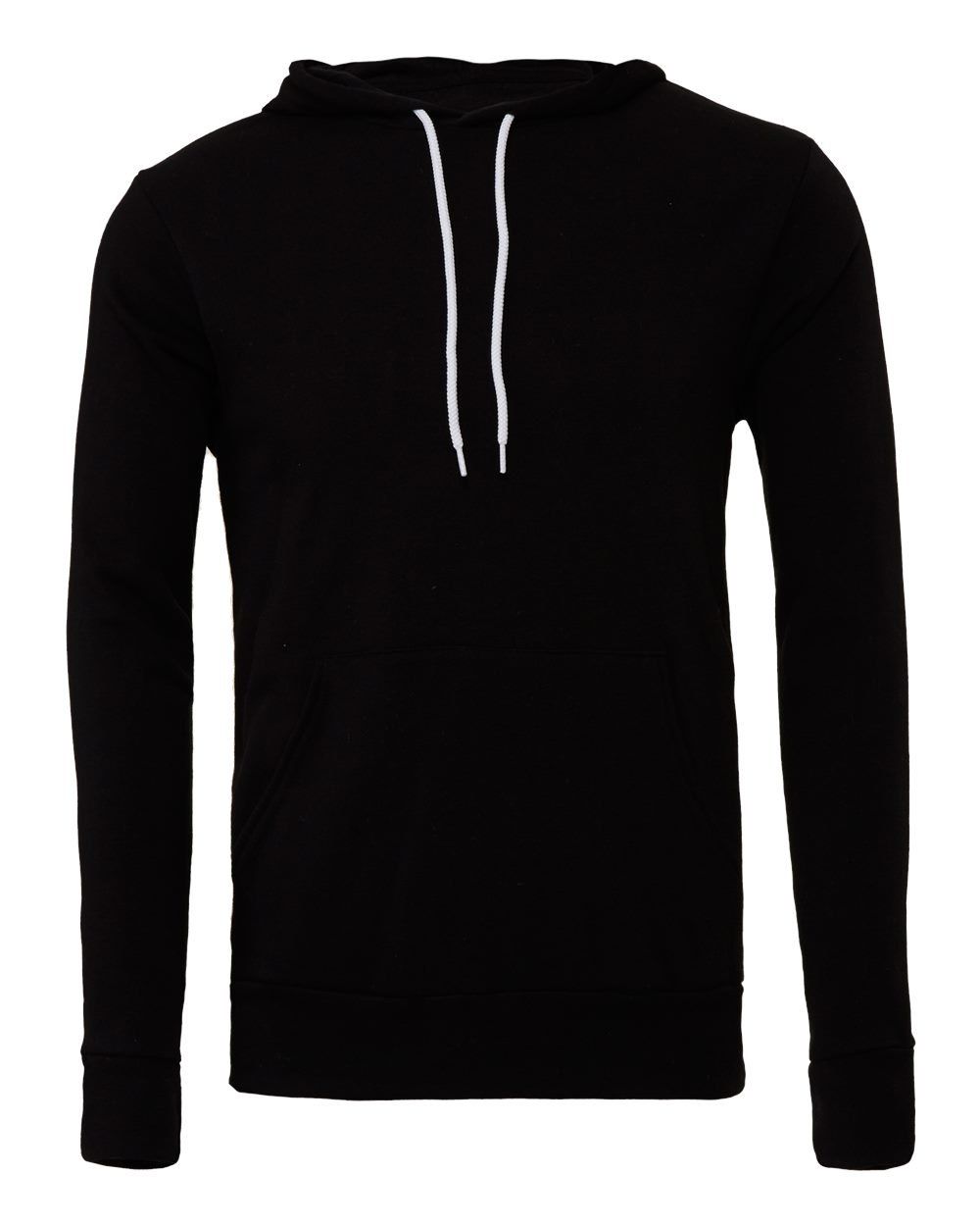 Bella and Canvas Unisex Sponge Fleece Pullover Hoodie in Black