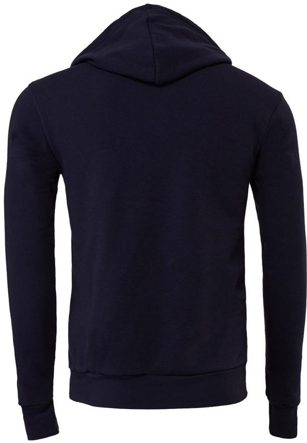 Am image of a Custom Bella and Canvas Unisex Sponge Fleece Pullover Hoodie in Navy!