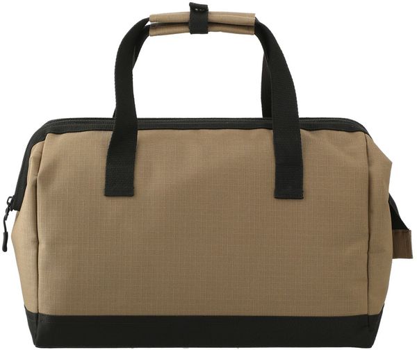 Am image of a Custom NBN Recycled Utility Zippered Tool Tote in Brown!