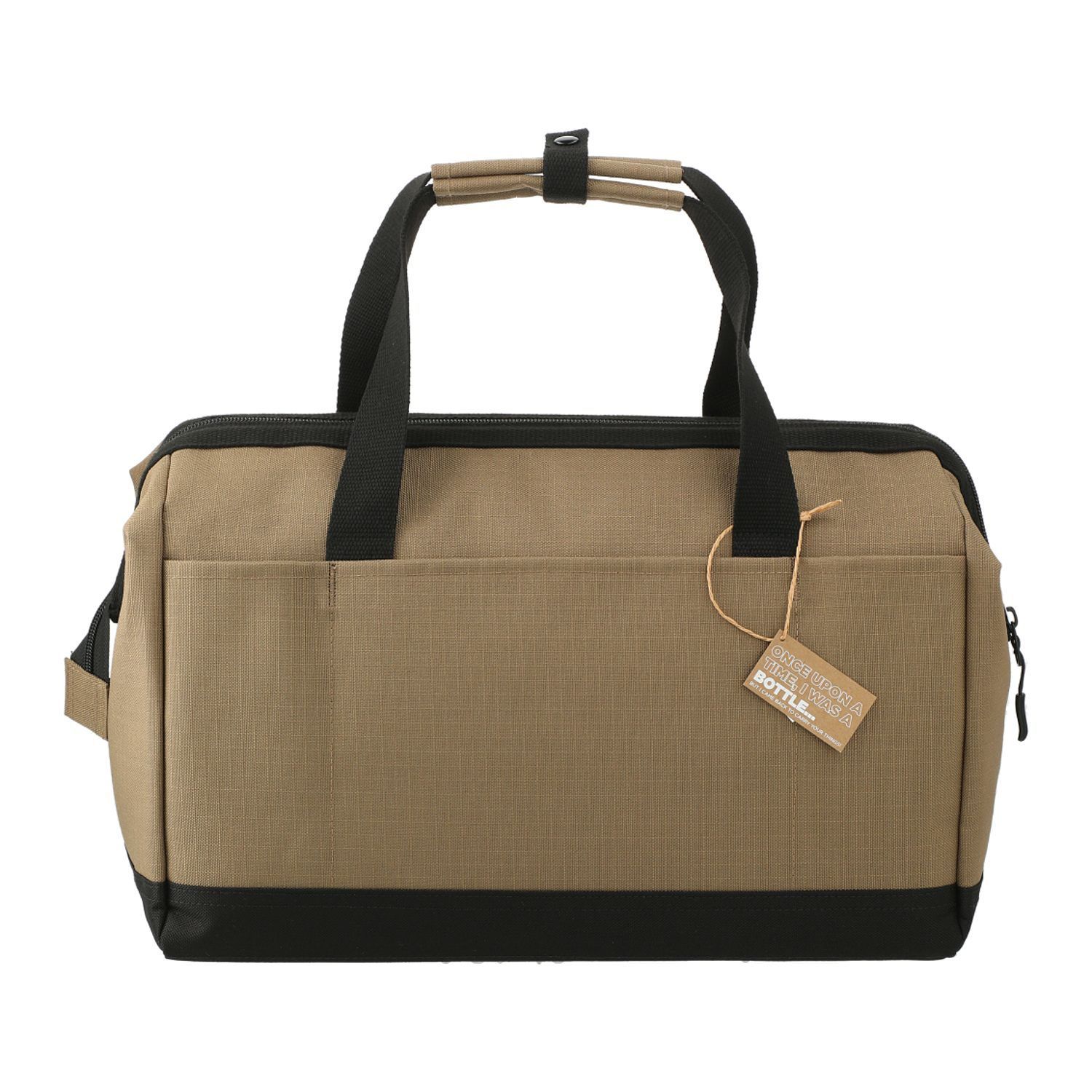 NBN Recycled Utility Zippered Tool Tote in Brown