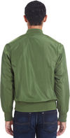 Am image of a Custom Threadfast Unisex Bomber Jacket in Army!