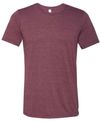 Am image of a Custom Bella and Canvas Unisex Triblend Tee in Maroon Triblend!