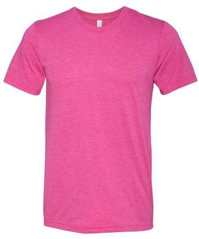 Am image of a Custom Bella and Canvas Unisex Triblend Tee in Berry Triblend!