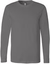 Am image of a Custom Bella and Canvas Jersey Long Sleeve T Shirt in Asphalt!