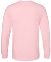 Am image of a Custom Bella and Canvas Jersey Long Sleeve T Shirt in Pink!