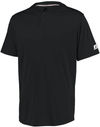 Am image of a Custom Russell Athletic Performance Two Button Solid Jersey in Black!