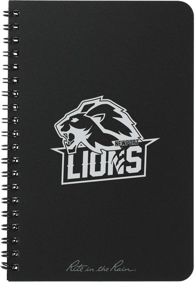 An image of a Custom 4.6in x 7in Rite in the Rain Side Spiral Notebook!