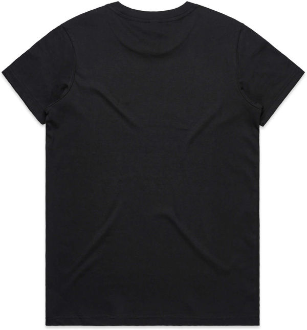 Am image of a Custom AS Colour Women's Maple Tee in Black!