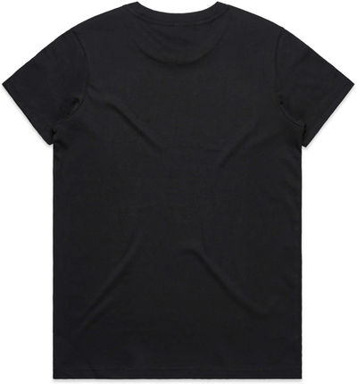 Am image of a Custom AS Colour Women's Maple Tee in Black!