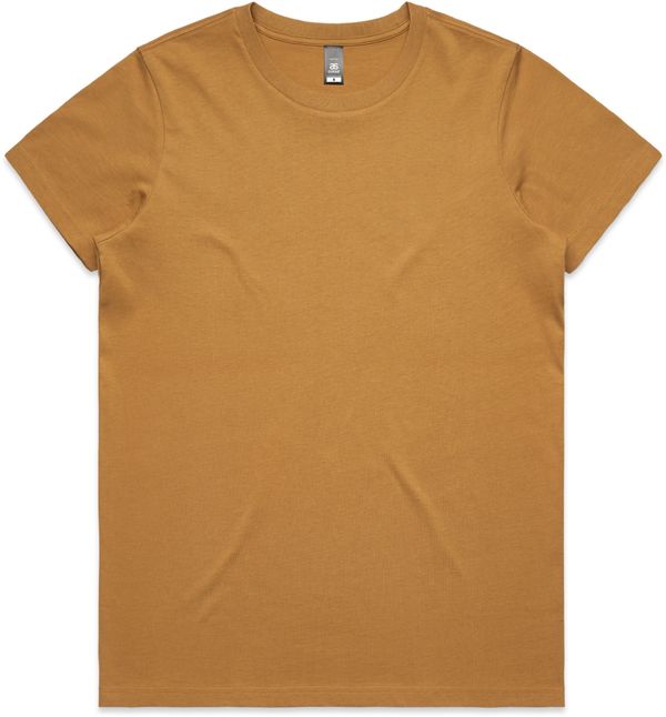 Am image of a Custom AS Colour Women's Maple Tee in Camel!