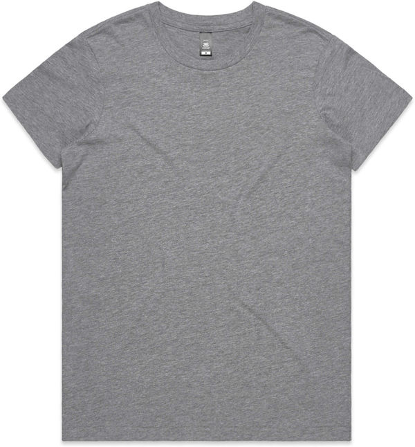 Am image of a Custom AS Colour Women's Maple Tee in Athletic Heather!